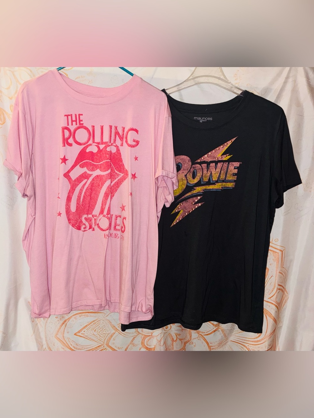 the Rolling Stones & David Bowie Graphic Tee Bundle